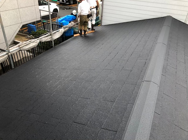 カラーベスト設置棟板金も